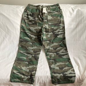 NWT J. CREW | ‘Foundry’ Camouflage Relaxed Fit Pants | Size 16